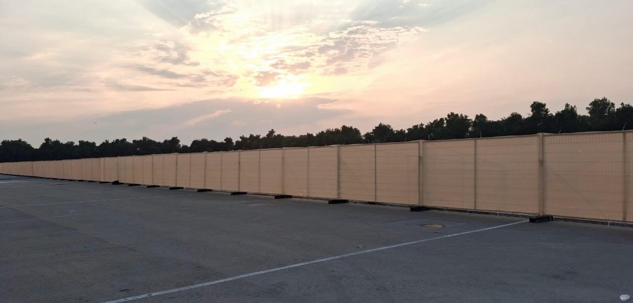 Best Way Events Heras fence project in the UAE